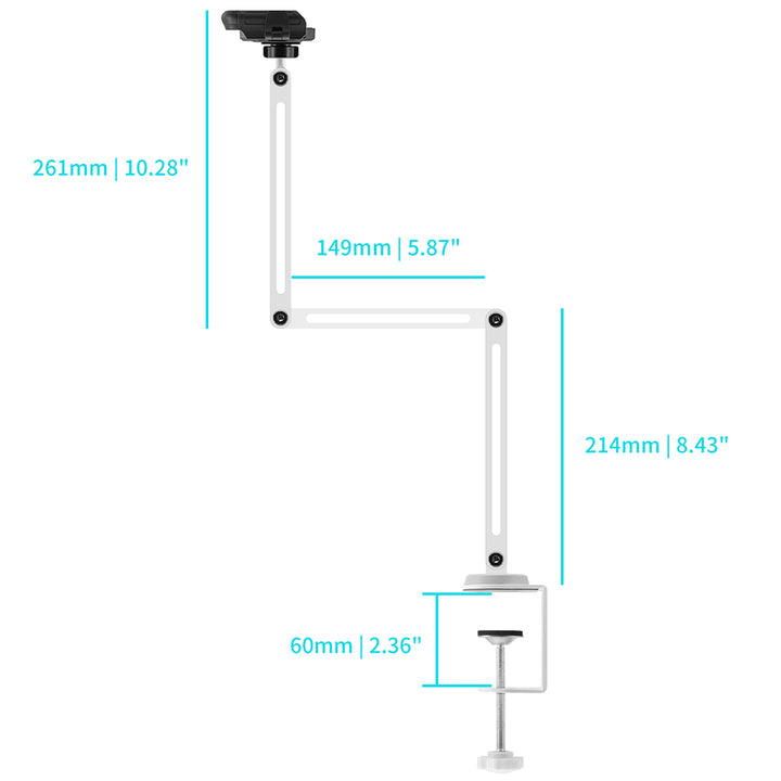 UCP-X165 | Aluminium Adjustable Arm Clamp Universal Mount | Design for Phone