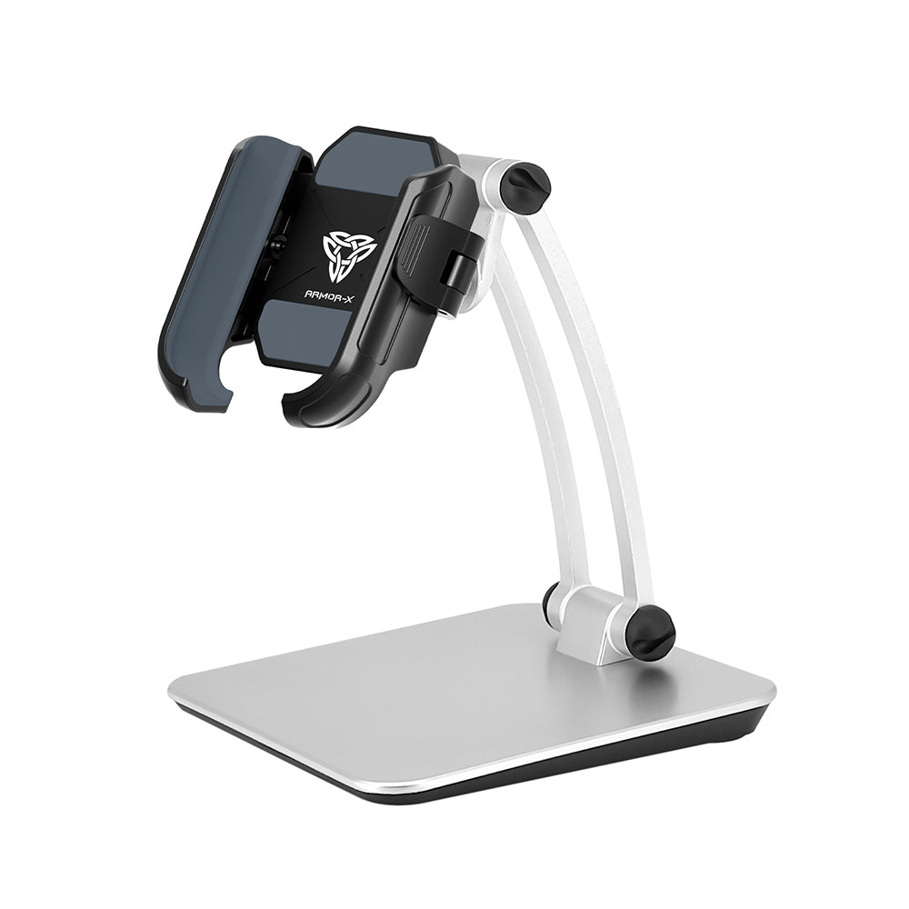 ARMOR-X adjustable desktop universal mount for phone.