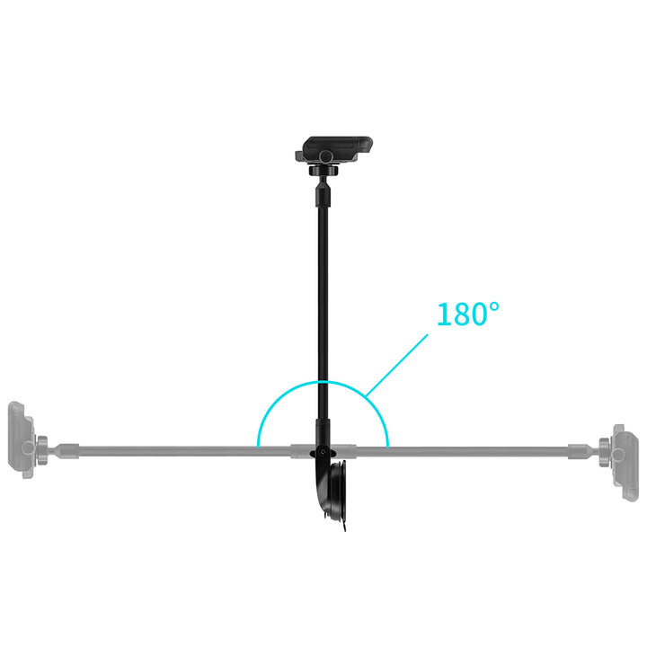 UCP-X172 | Truck / Work Van / Bus Dashboard Extra Long Suction Cup Universal Mount for ELD & Fleets | Design for Phone