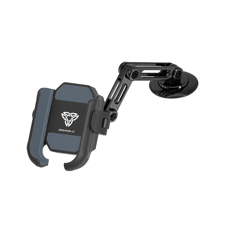 ARMOR-X Adhesive Foldable Swivel Universal Mount design for phone, mounting on flat surfaces, such as car dashboard, windscreen , locker.