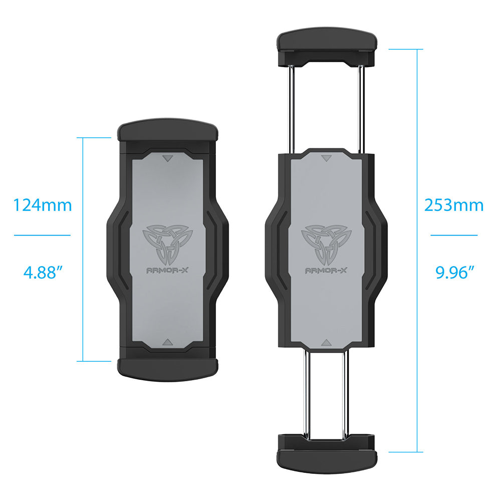 Universal holder for 124mm - 253mm ( 4.88" - 9.96" ) width iPad or Tablet