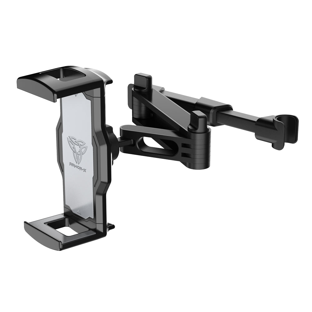 ARMOR-X Back Seat Mount for Tablet. Mount tube built in strong spring, press-type design.