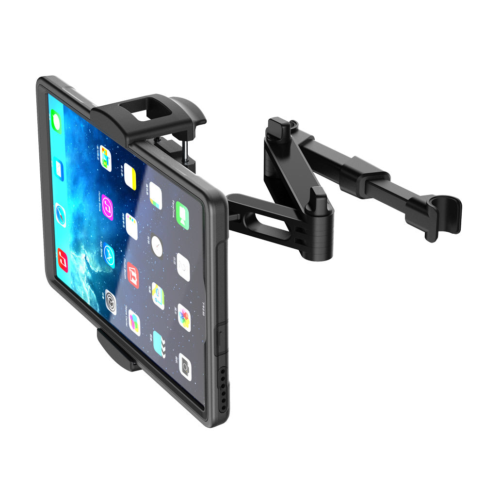 ARMOR-X Back Seat Mount for Tablet. Mount tube built in strong spring, press-type design.