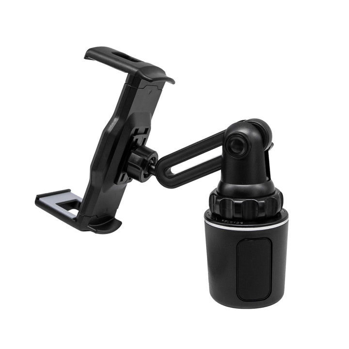 ARMOR-X Cup Holder Mount For Car, tablet mount for car. swivel ball for 360° rotation.