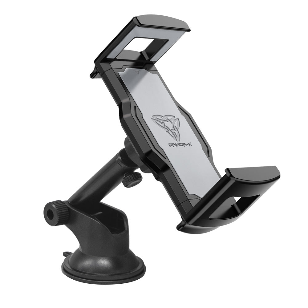 ARMOR-X Extendable Suction Cup Mount for Tablet. Provides a strong, secure hold on the dashboards, windshields, countertops, desks, tables.