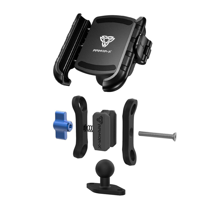 ARMOR-X Rhombus AMPS Universal Mount for phone, free to rotate your device with full 360 degrees to get the best view.