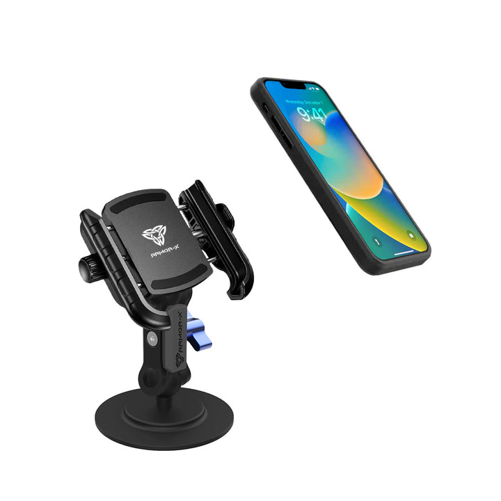 ARMOR-X 3M Adhesive Universal Mount for phone, free to rotate your device with full 360 degrees to get the best view.