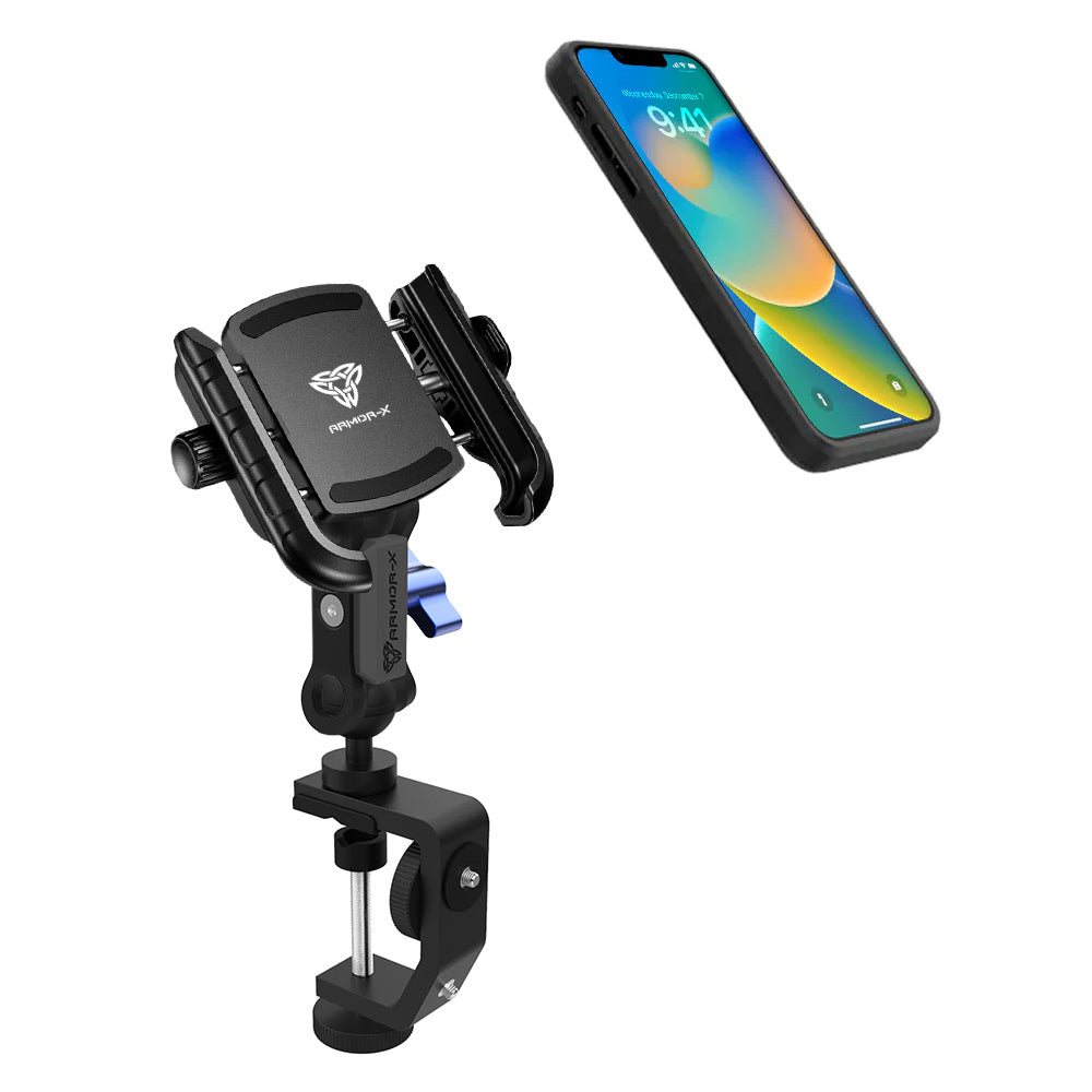 ARMOR-X C-Clamp Universal Mount ( Large ) for phone, free to rotate your device with full 360 degrees to get the best view.