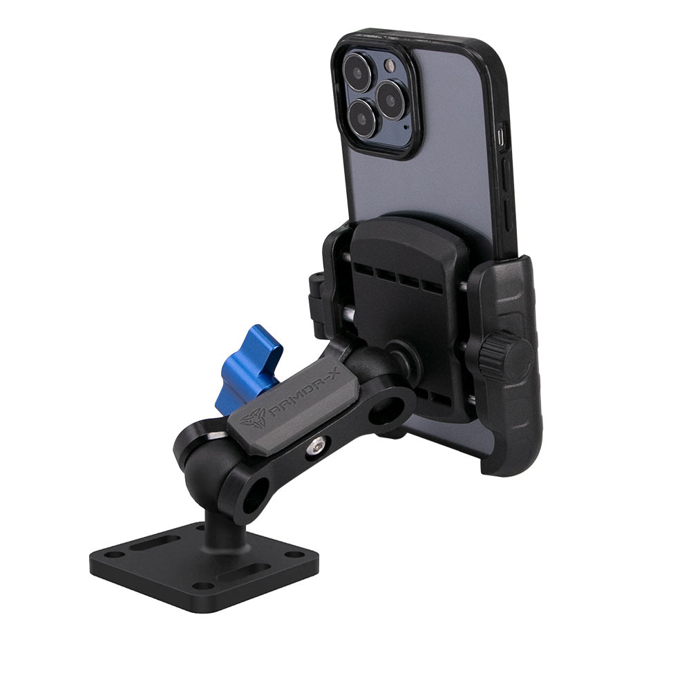 ARMOR-X Square Drill-Down Universal Mount for phone.