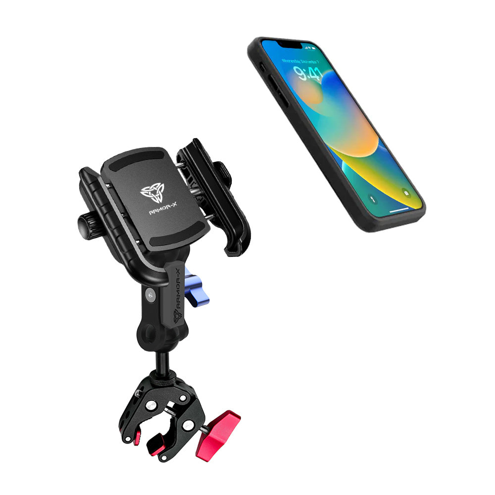 ARMOR-X G-Clamp Mount Universal Mount for phone, free to rotate your device with full 360 degrees to get the best view.