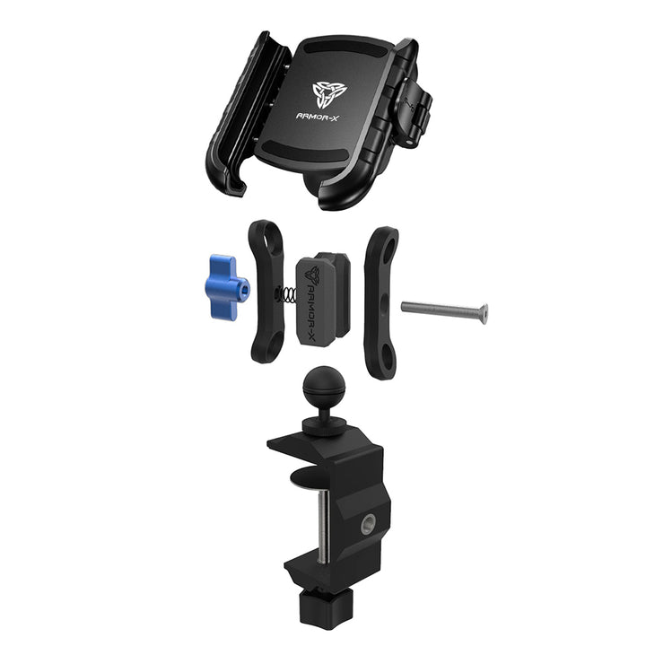 ARMOR-X G-Clamp Universal Mount for phone, free to rotate your device with full 360 degrees to get the best view.