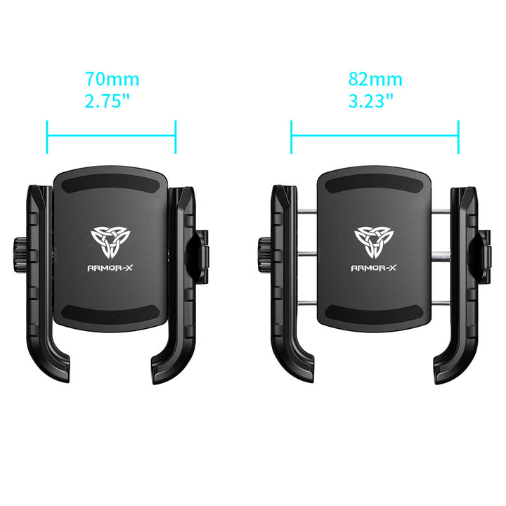 ARMOR-X Motorcycle Brake / Clutch / Perch Universal Mount for phone.