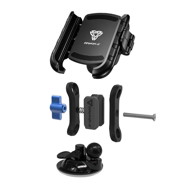 ARMOR-X Vacuum Suction Cup Universal Mount for phone, free to rotate your device with full 360 degrees to get the best view.