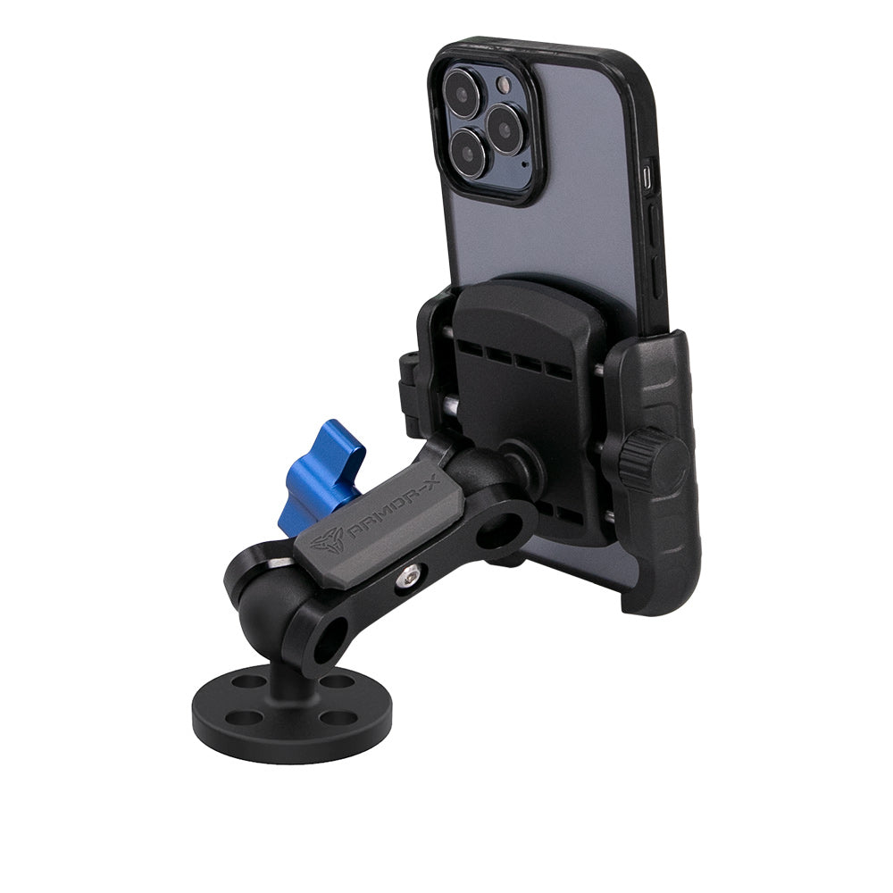 ARMOR-X Round Drill-Down Universal Mount for phone.