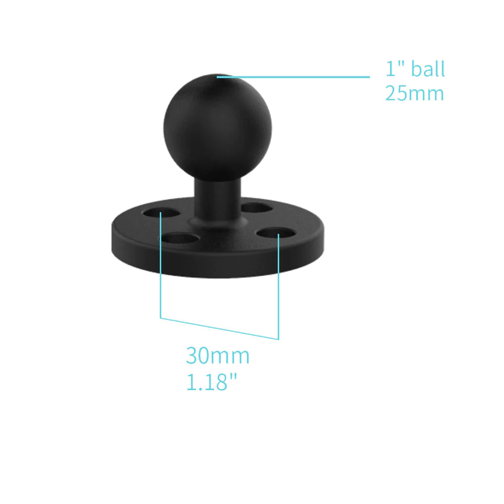 ARMOR-X Round Drill-Down Universal Mount for phone.