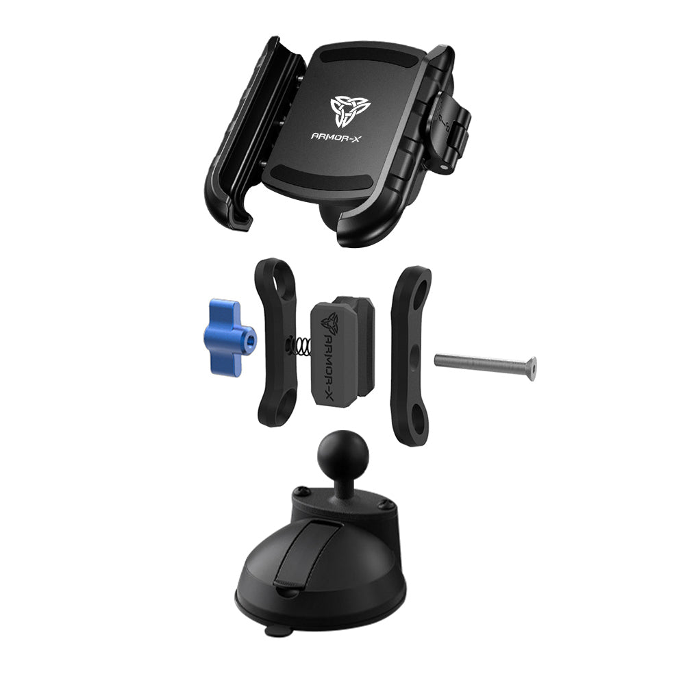 ARMOR-X Glass Suction Cup Universal Mount for phone.
