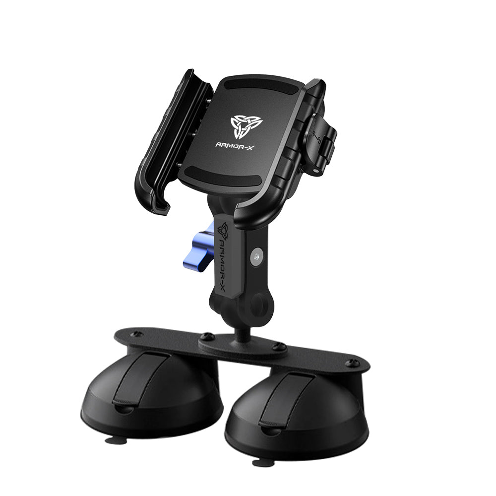 ARMOR-X Glass Double Suction Cup Universal Mount for phone.