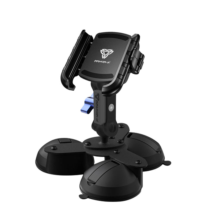 ARMOR-X Glass Triple Suction Cup Universal Mount for phone.