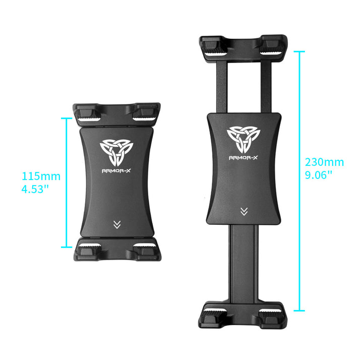 ARMOR-X Car Long Backseat Mount Universal Mount. Full 360 Degree Rotation with a adjustable arm.