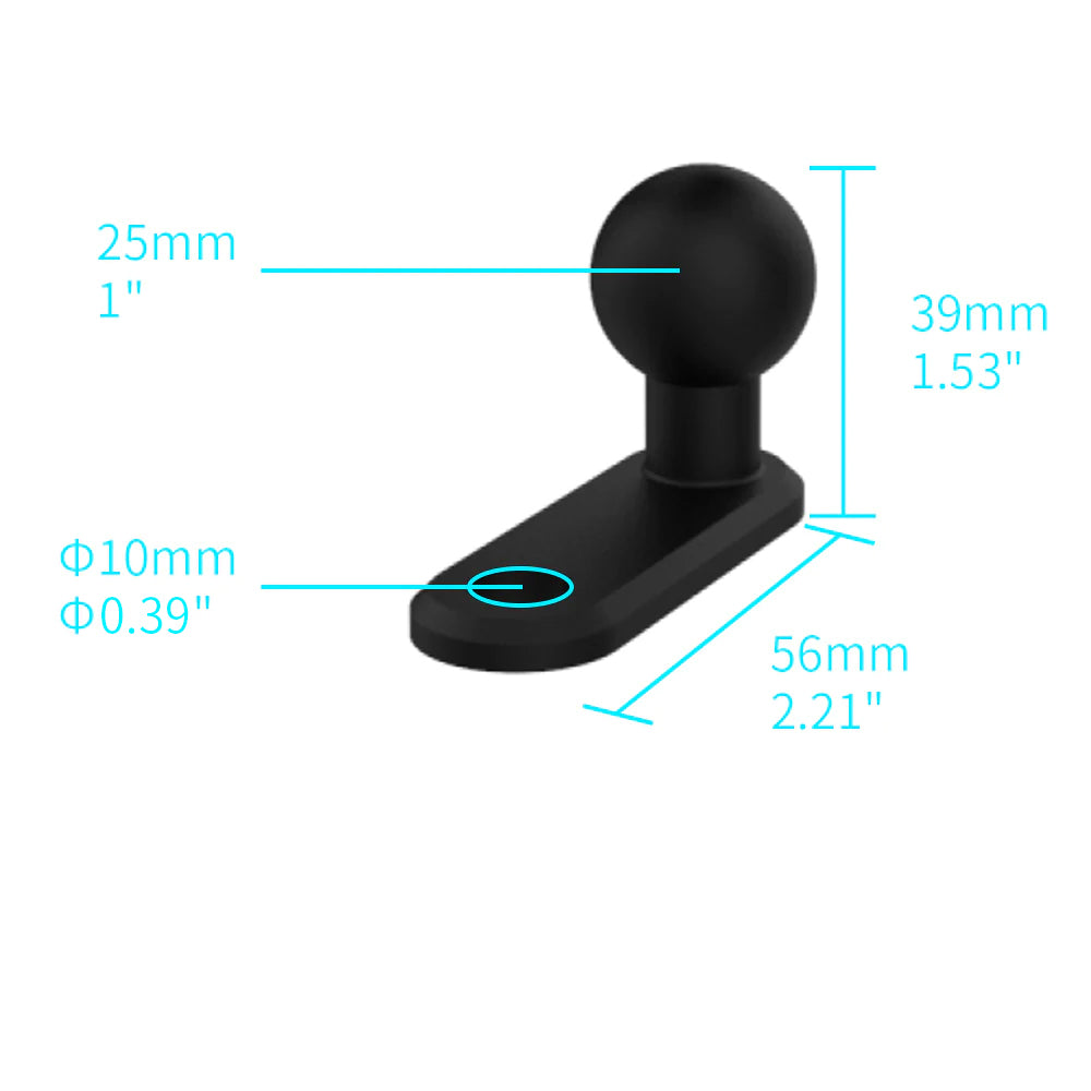 UMT-P20 | Motorcycle Mirror Universal Mount | Design for Tablet