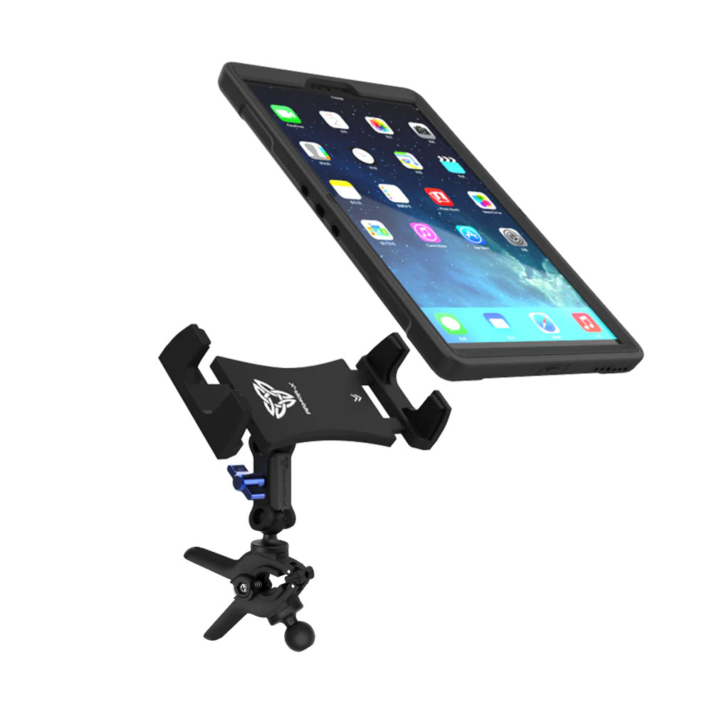 ARMOR-X Dual Ball Tough Spring Clamp Mount Universal Mount, free to rotate your device with full 360 degrees to get the best view.