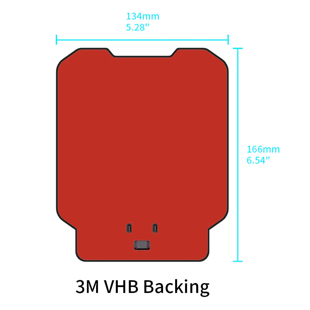 ARMOR-X Adhesive X-DOCK Universal Adapter for 9-13" tablets with a silicone hand strap, kickstand. 3M™ VHB adhesive delivers a durable bond with excellent resistance to heat, cold, UV exposure, temperature cycling, and moisture.
