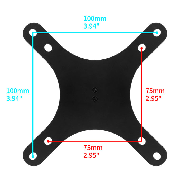 ARMOR-X VESA mount for tablet. Featuring 75x75mm & 100x100mm VESA hole pattern for connection to a wide variety of devices.