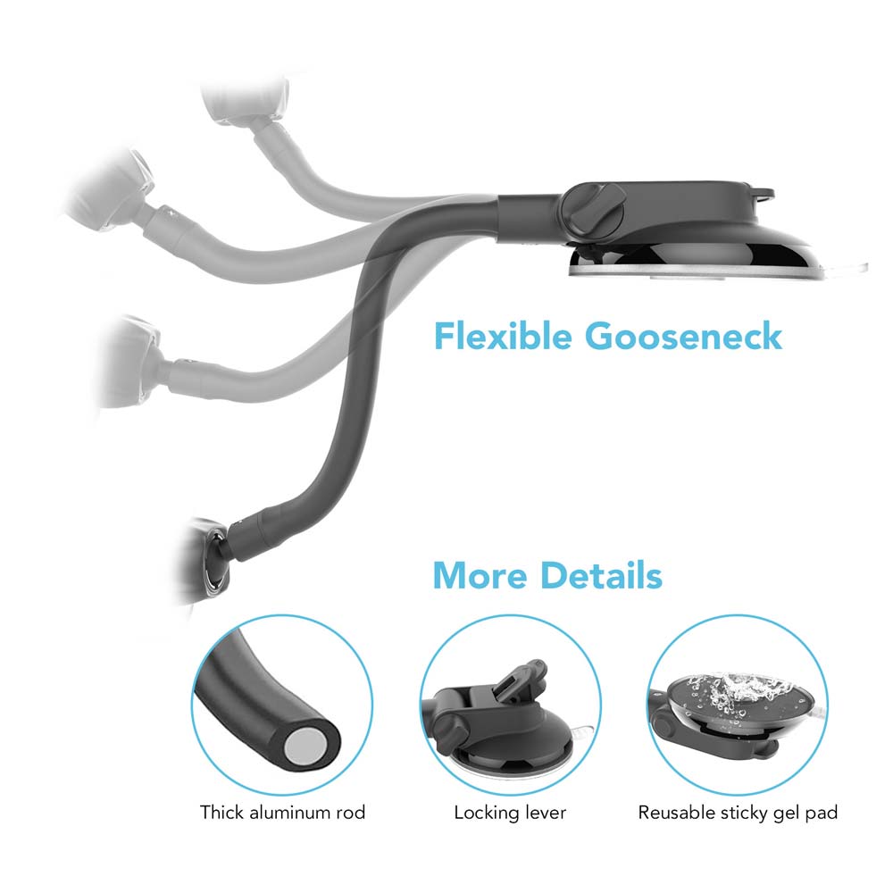 VES-X122 | Gooseneck Suction Mount VESA Mount | Design for Tablet