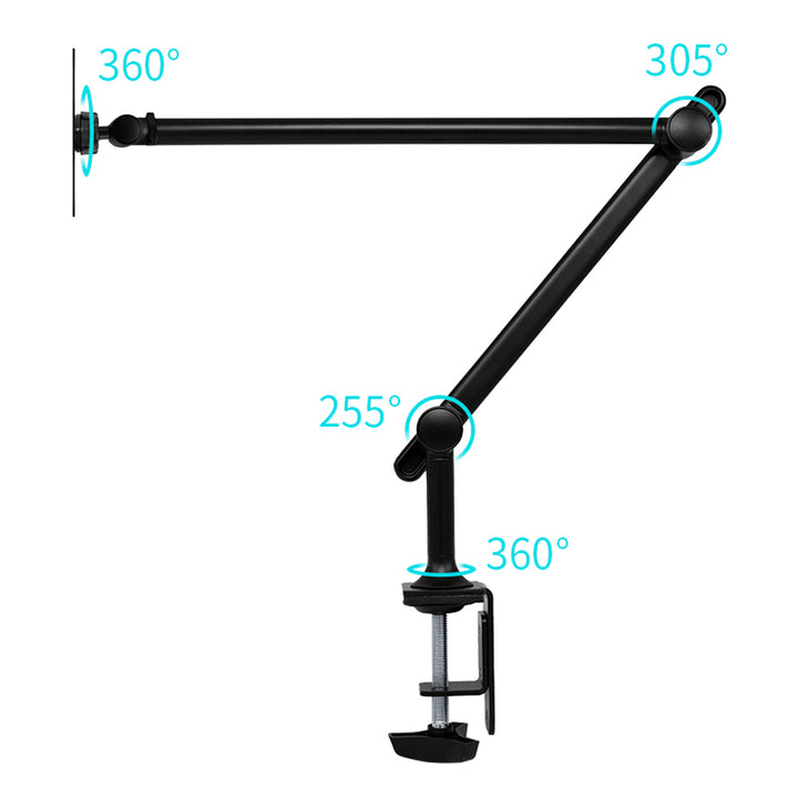 VES-X141 | Aluminium Adjustable Arm Clamp VESA Mount | Design for Tablet