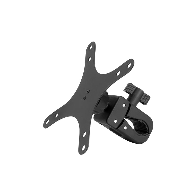 ARMOR-X Quick Release Handlebar Mount VESA Mount for tablet. Quickly clamp to rails and bars ranging from 15mm ( 0.59" ) to 50mm ( 1.97" ) in outer diameter.