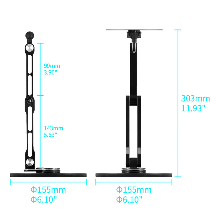 VES-X154 | Adjustable Foldable Swivel Desktop VESA Mount | Design for Tablet