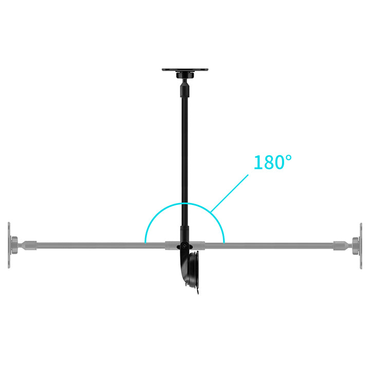 VSA-X172 |  Truck / Work Van / Bus Dashboard Extra Long Suction Cup VESA Mount ( 75x75mm | 50x50mm ) for ELD & Fleets | Design for Tablet