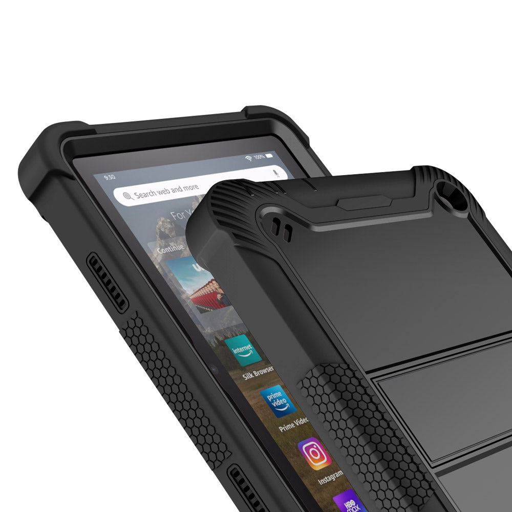 VPN-AZ-HD8G12 | Amazon Fire HD 8 / HD 8 Plus 2022 | 3 layers Protective Rugged Case with kick-stand Case + Shoulder Strap VPN-AZ-HD8G12 | Amazon Fire HD 8 / HD 8 Plus 2022 | 3 layers Protective Rugged Case with kick-stand Case + Shoulder Strap