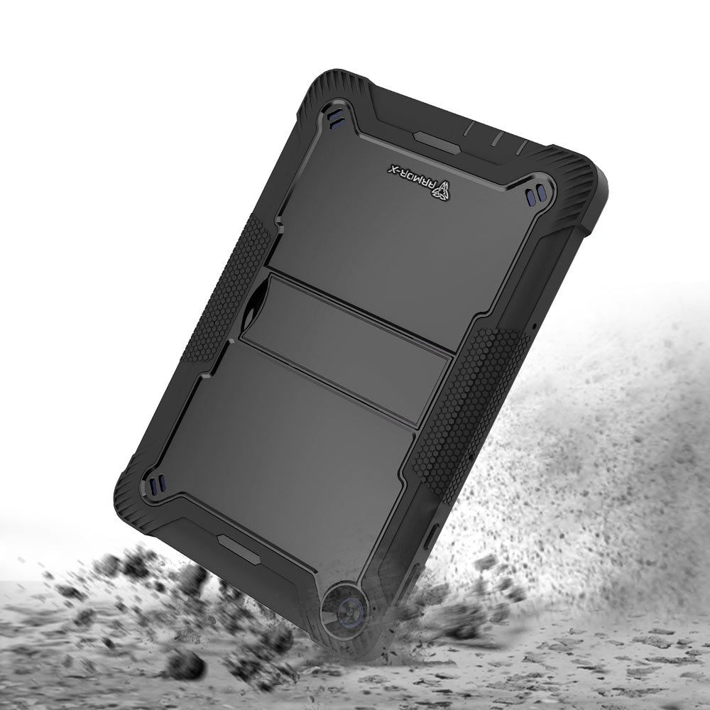 ARMOR-X Huawei MatePad T 10 9.7" / MatePad T 10S 10.1" shockproof case, impact protection cover with kick stand. Rugged protective case with the best dropproof protection.