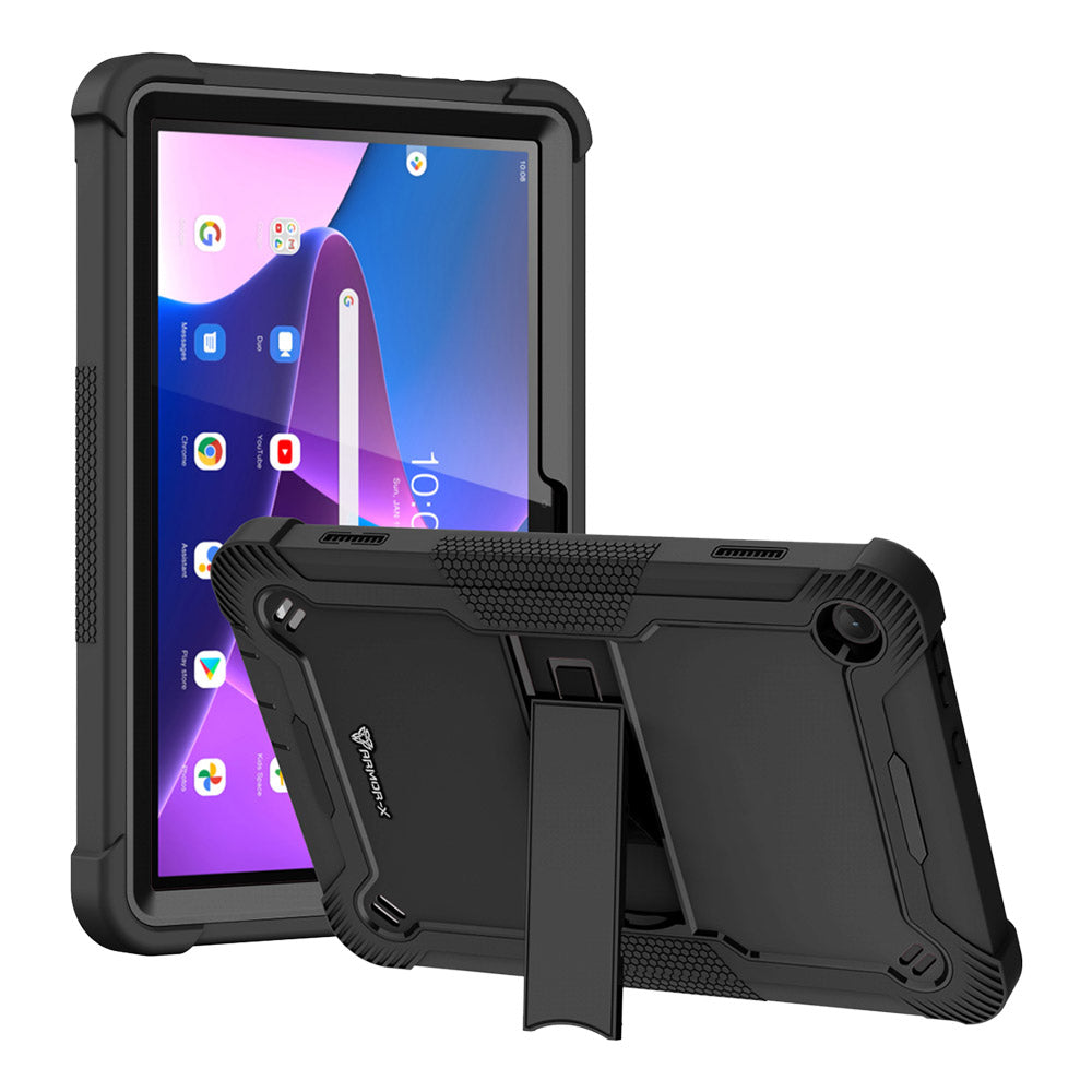 ARMOR-X Lenovo Tab M10 ( Gen3 ) TB328 shockproof case, impact protection cover. Rugged case with kick stand.