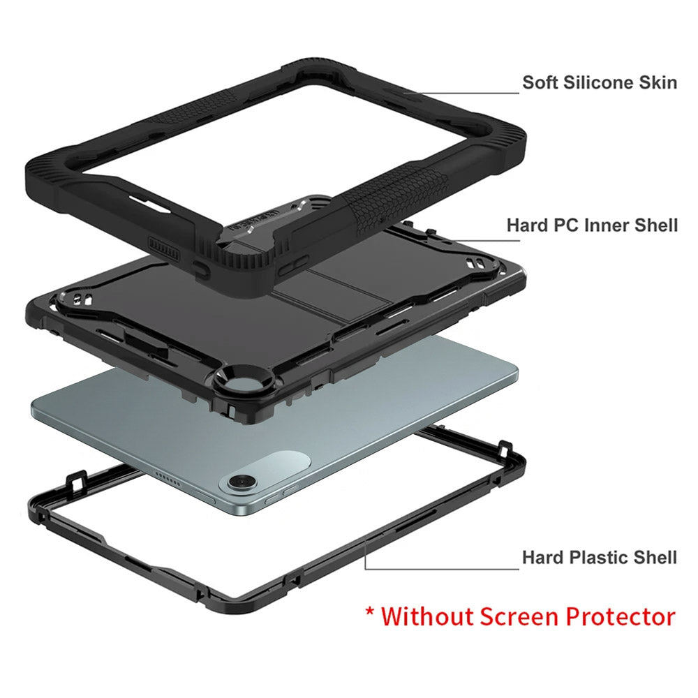 ARMOR-X Motorola Moto Pad 60 Lite shockproof case, impact protection cover with kick stand. Rugged case with kick stand. Ultra 3 layers impact resistant design.