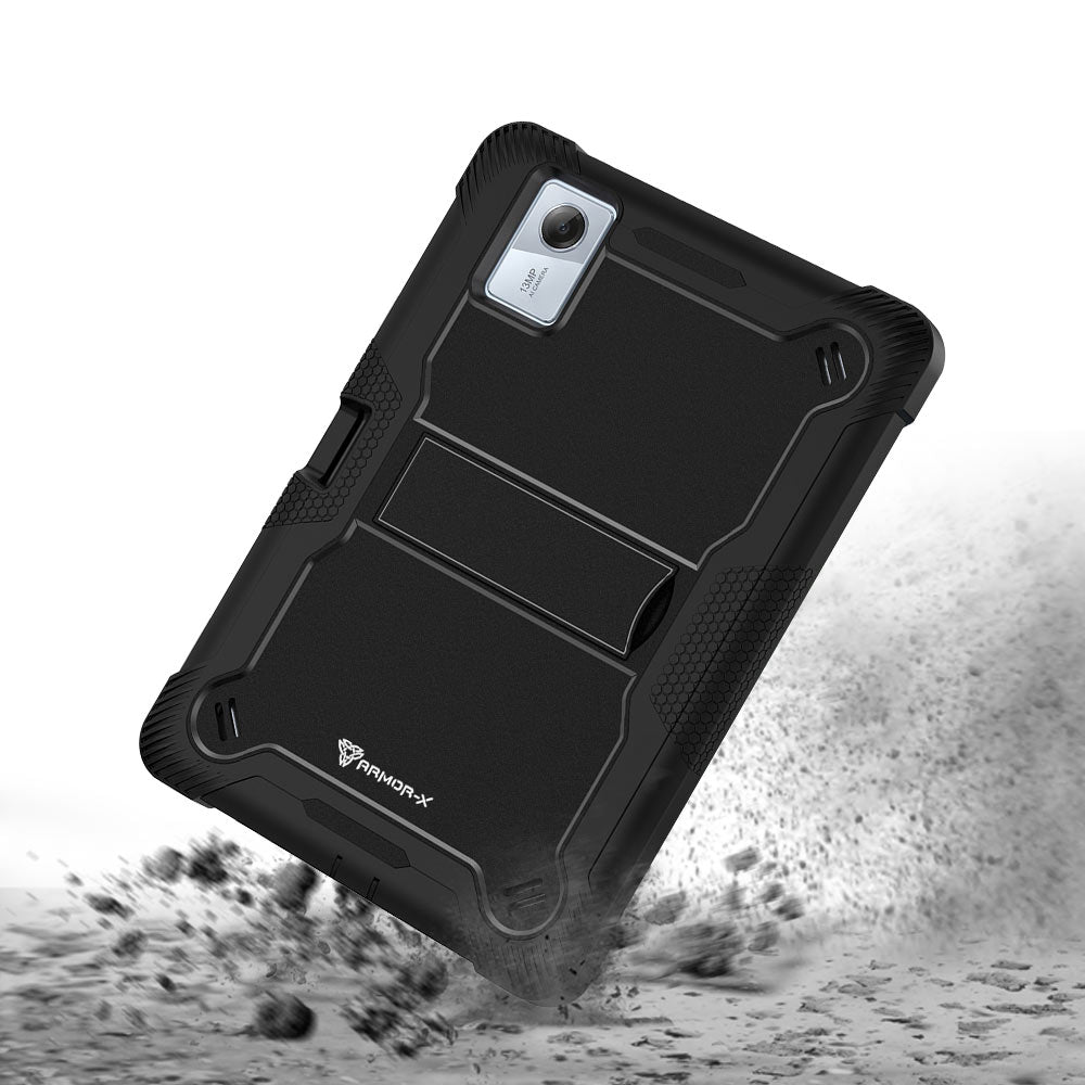 ARMOR-X Lenovo Tab K11 (Gen 2) / Lenovo Idea Tab ( 11" TB336 ) shockproof case, impact protection cover with kick stand. Rugged protective case with the best dropproof protection.