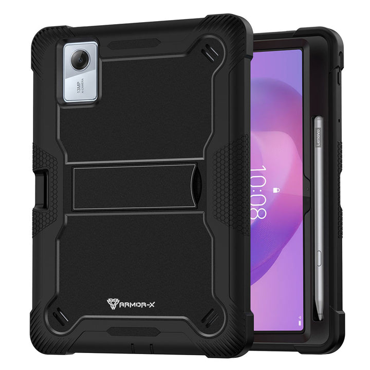 ARMOR-X Lenovo Tab K11 (Gen 2) / Lenovo Idea Tab ( 11" TB336 ) shockproof case, impact protection cover with kick stand. Rugged case with kick stand. Hand free typing, drawing, video watching.