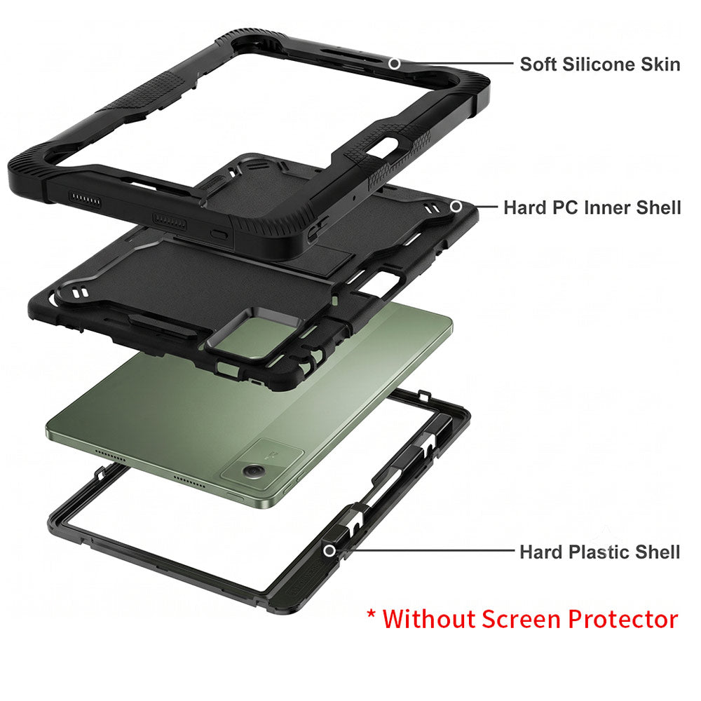 ARMOR-X Motorola Moto Pad 2026 / Moto Pad 60 Neo shockproof case, impact protection cover with kick stand. Rugged case with kick stand. Ultra 3 layers impact resistant design.