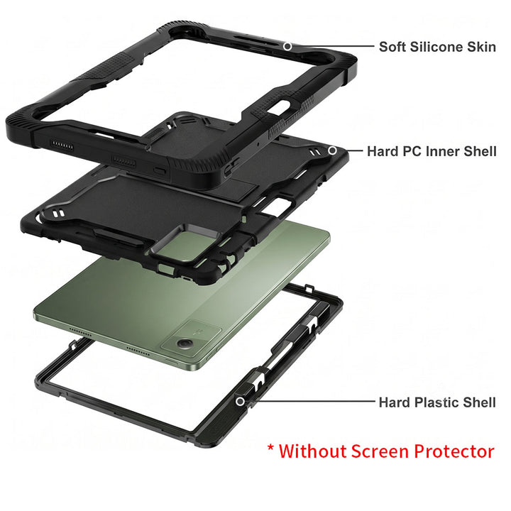 ARMOR-X Motorola Moto Pad 2026 / Moto Pad 60 Neo shockproof case, impact protection cover with kick stand. Rugged case with kick stand. Ultra 3 layers impact resistant design.