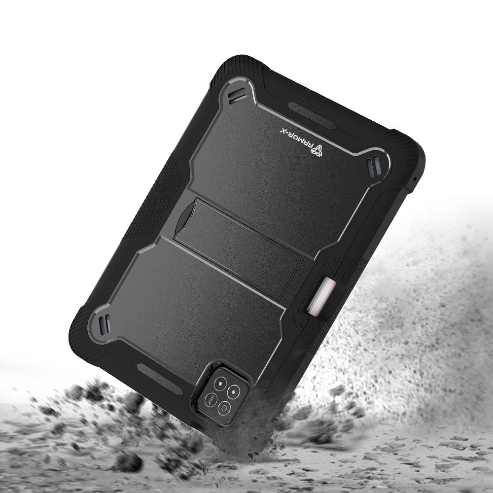 ARMOR-X Xiaomi Pad 7 / 7 Pro shockproof case, impact protection cover with kick stand. Rugged protective case with the best dropproof protection.