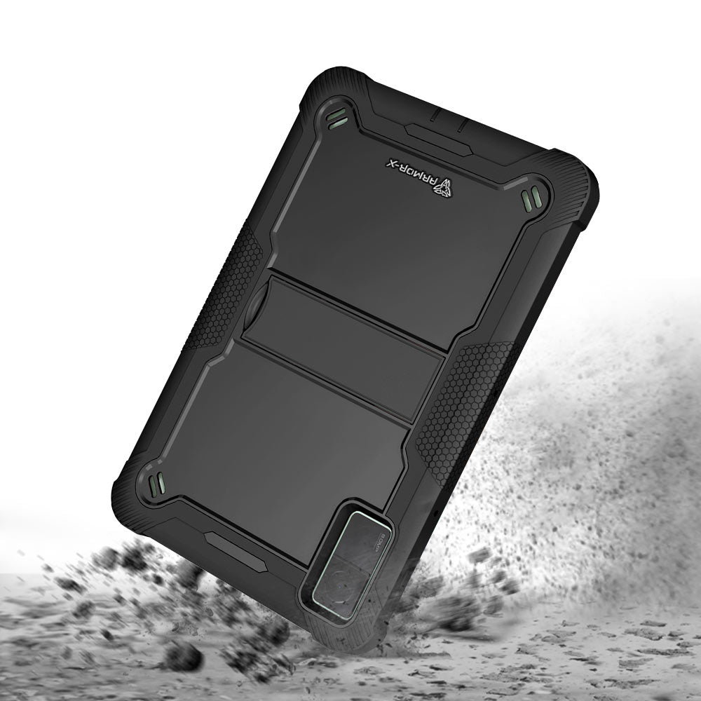 ARMOR-X Xiaomi Redmi Pad shockproof case, impact protection cover with kick stand. Rugged protective case with the best dropproof protection.