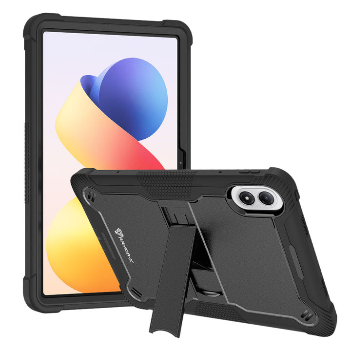 ARMOR-X Xiaomi Redmi Pad 2 Pro shockproof case, impact protection cover. Rugged case with kick stand.