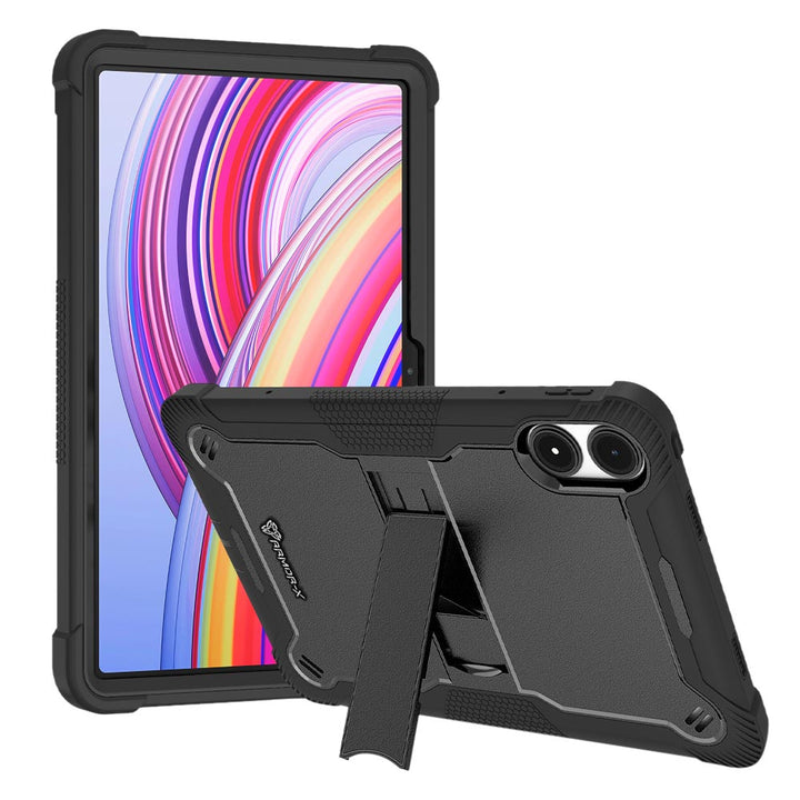 ARMOR-X Xiaomi Redmi Pad Pro shockproof case, impact protection cover. Rugged case with kick stand.