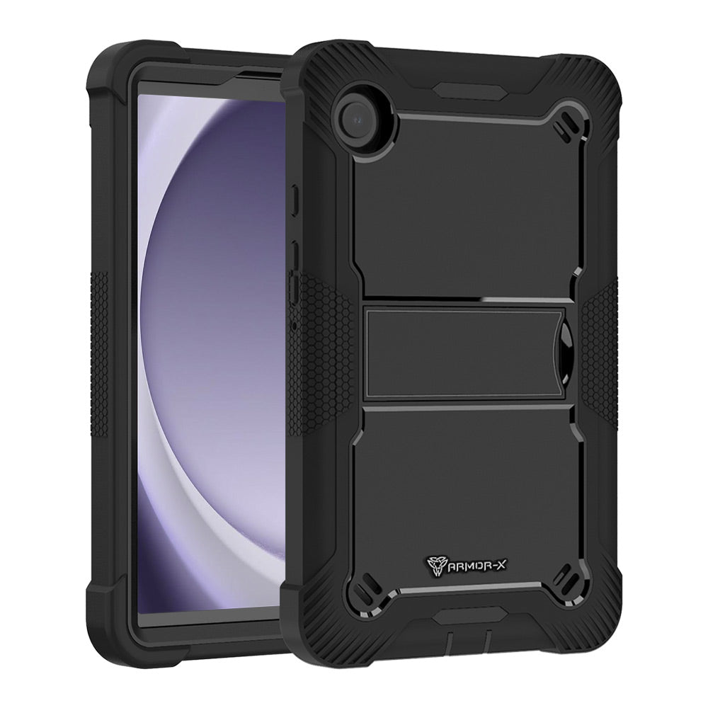 VPN-SS-X110 | Samsung Galaxy Tab A9 ( 8.7 ) SM-X110 / SM-X115 | 3 layers  Protective Rugged Case with kick-stand