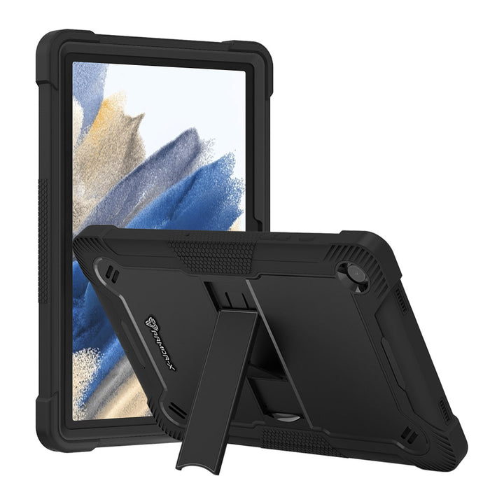 ARMOR-X Samsung Galaxy Tab A8 SM-X200 / X205 shockproof case, impact protection cover. Rugged case with kick stand.