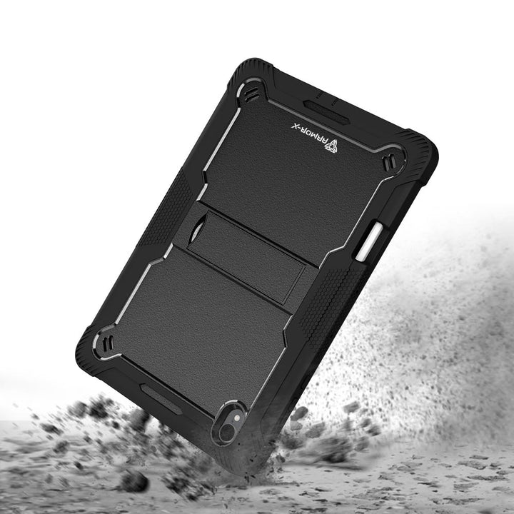 ARMOR-X Samsung Galaxy Tab S12+ S12 Plus SM-X840 / X846 shockproof case, impact protection cover with kick stand. Rugged protective case with the best dropproof protection.