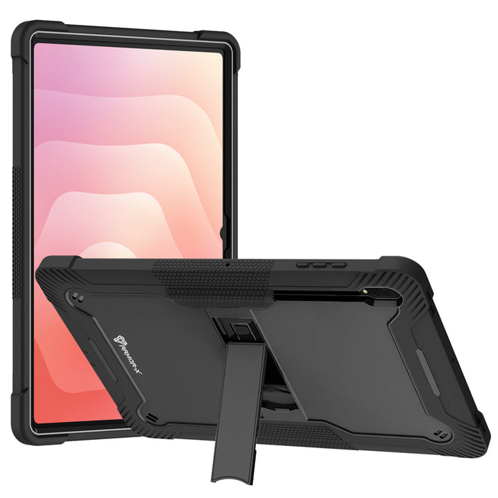 ARMOR-X Samsung Galaxy Tab S8 Ultra SM-X900 / X906 shockproof case, impact protection cover. Rugged case with kick stand.