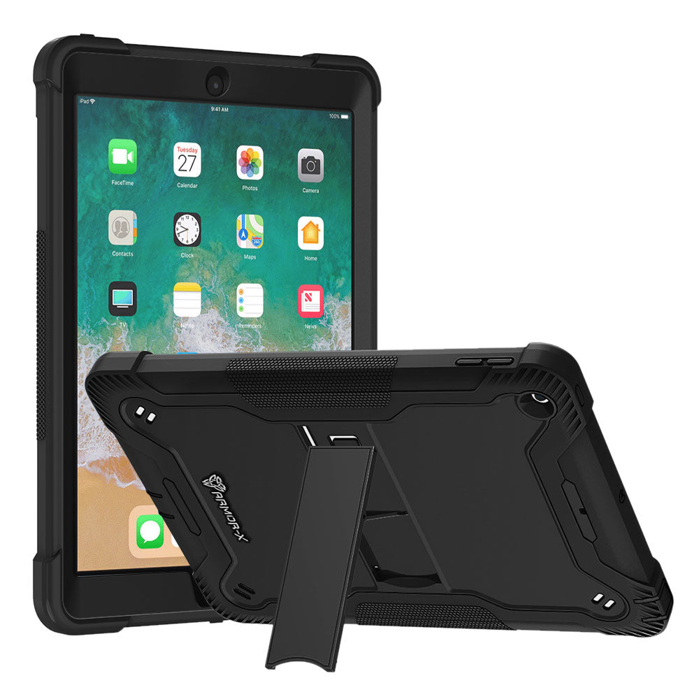 ARMOR-X iPad 9.7 ( 5th / 6th Gen. ) 2017 / 2018 shockproof case, impact protection cover. Rugged case with kick stand.