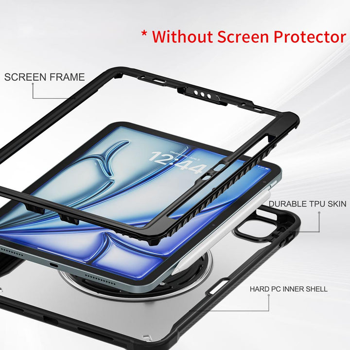 VSA-HVN-iPad-A5 | iPad Air 11 (M2) / (M3) | 2 Layers Rugged VESA Tablet Case with Wall Mount